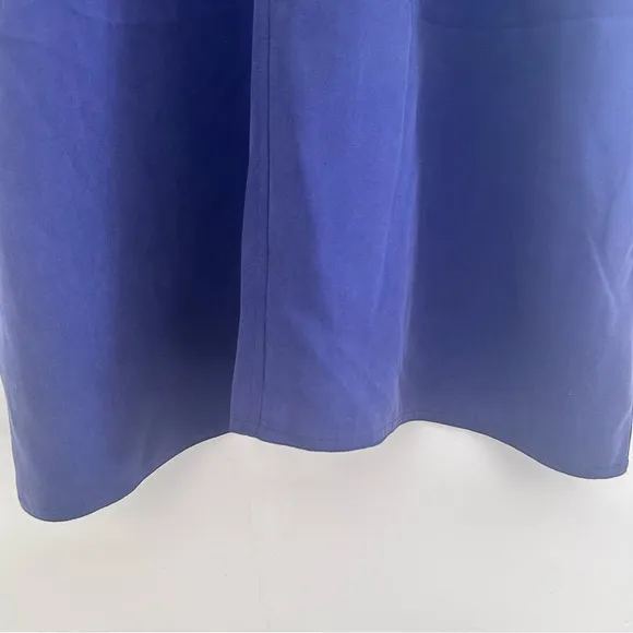 Vintage Anne Klein II Purple Blue 100% Silk Maxi Skirt Size 12