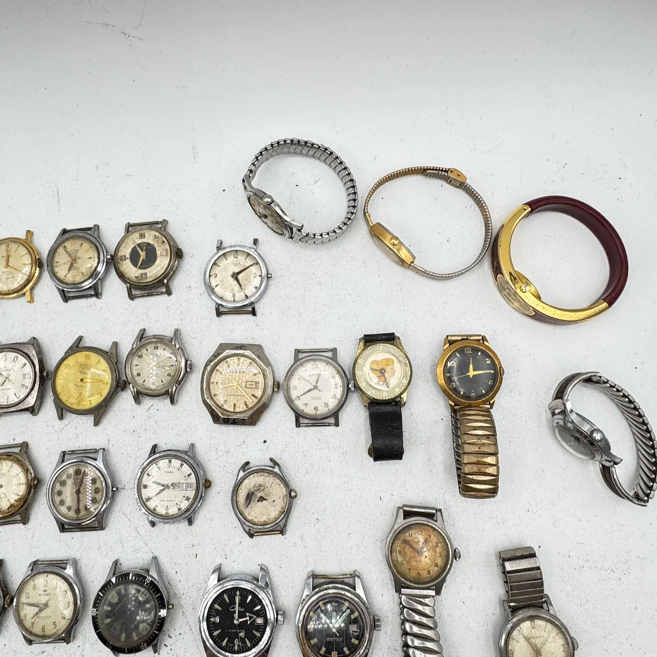 Vintage Belforte, Timex, Hilton, etc. Lot of 50 Mechanical Wristwatch 8