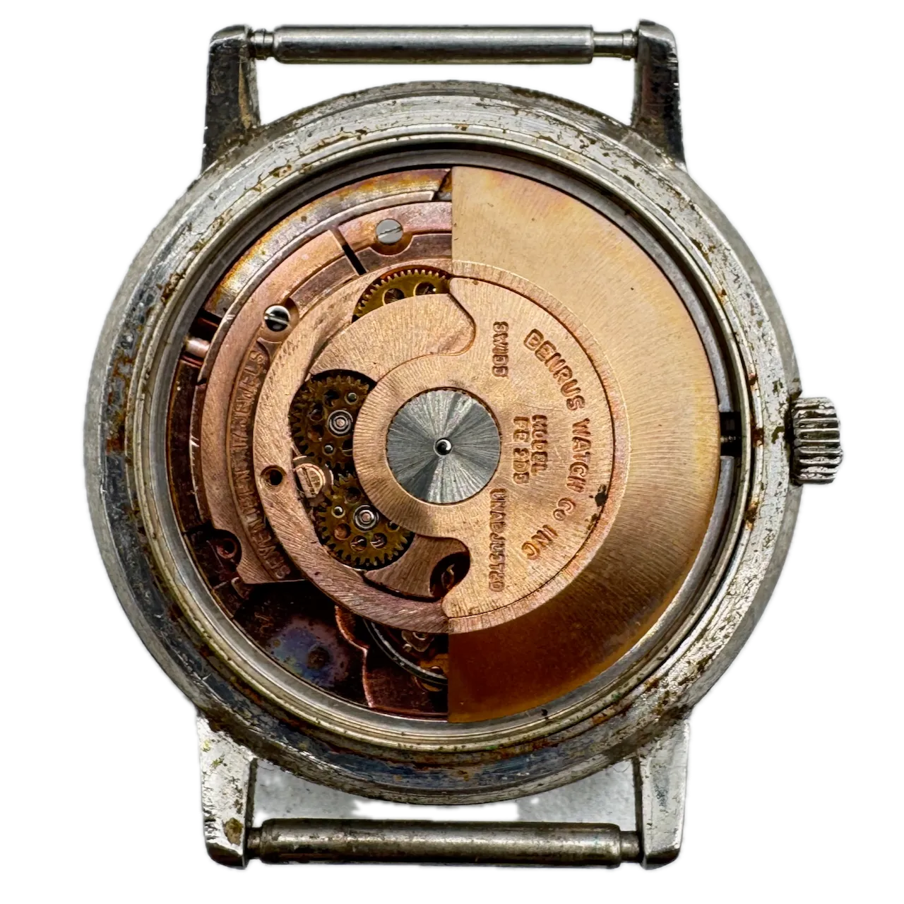 Vintage Benrus 3 Star Sunburst Men's Automatic Wristwatch FE 2D5 Swiss Steel