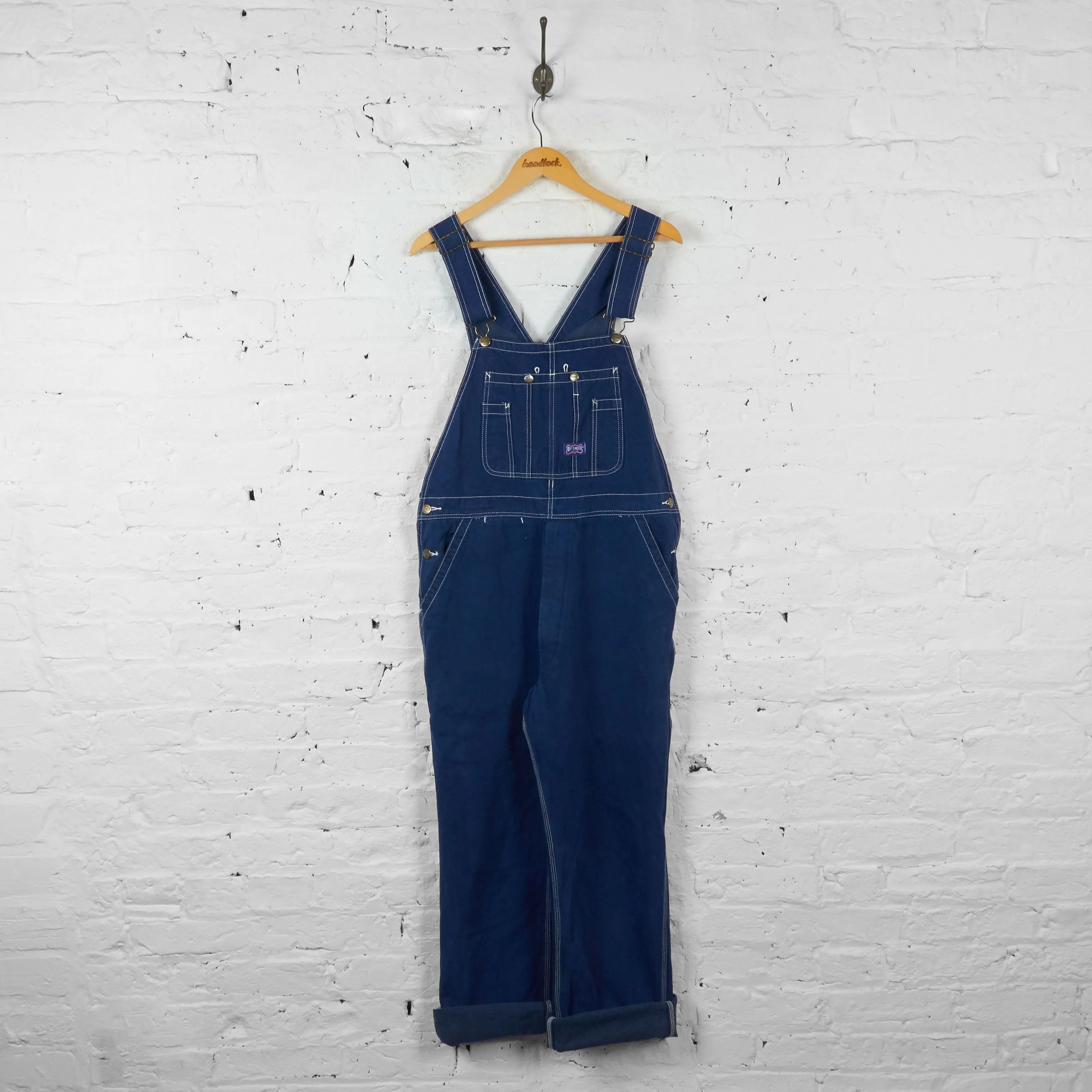 Vintage Big Smith Dungarees - Blue - XL