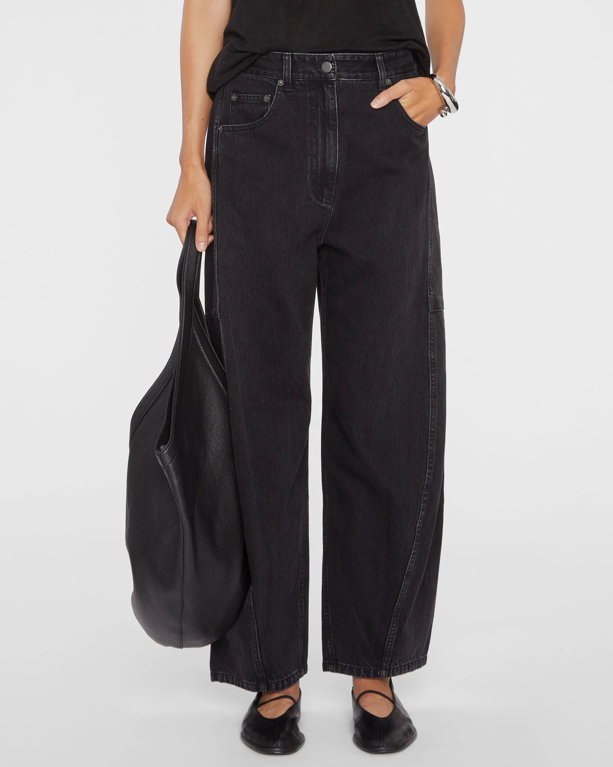Vintage Black Denim Sid Jean
