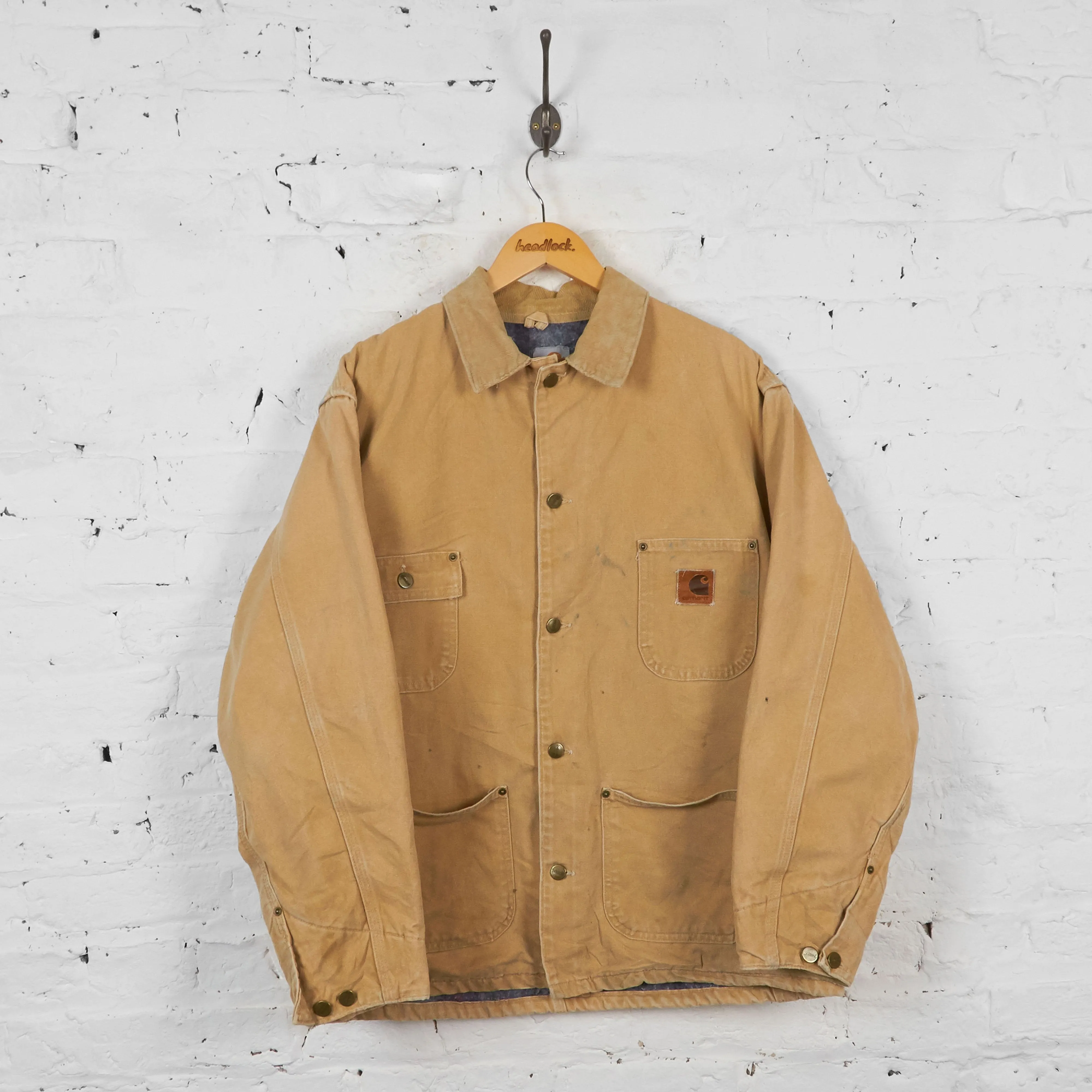 Vintage Carhartt Collared Jacket - Cream - L