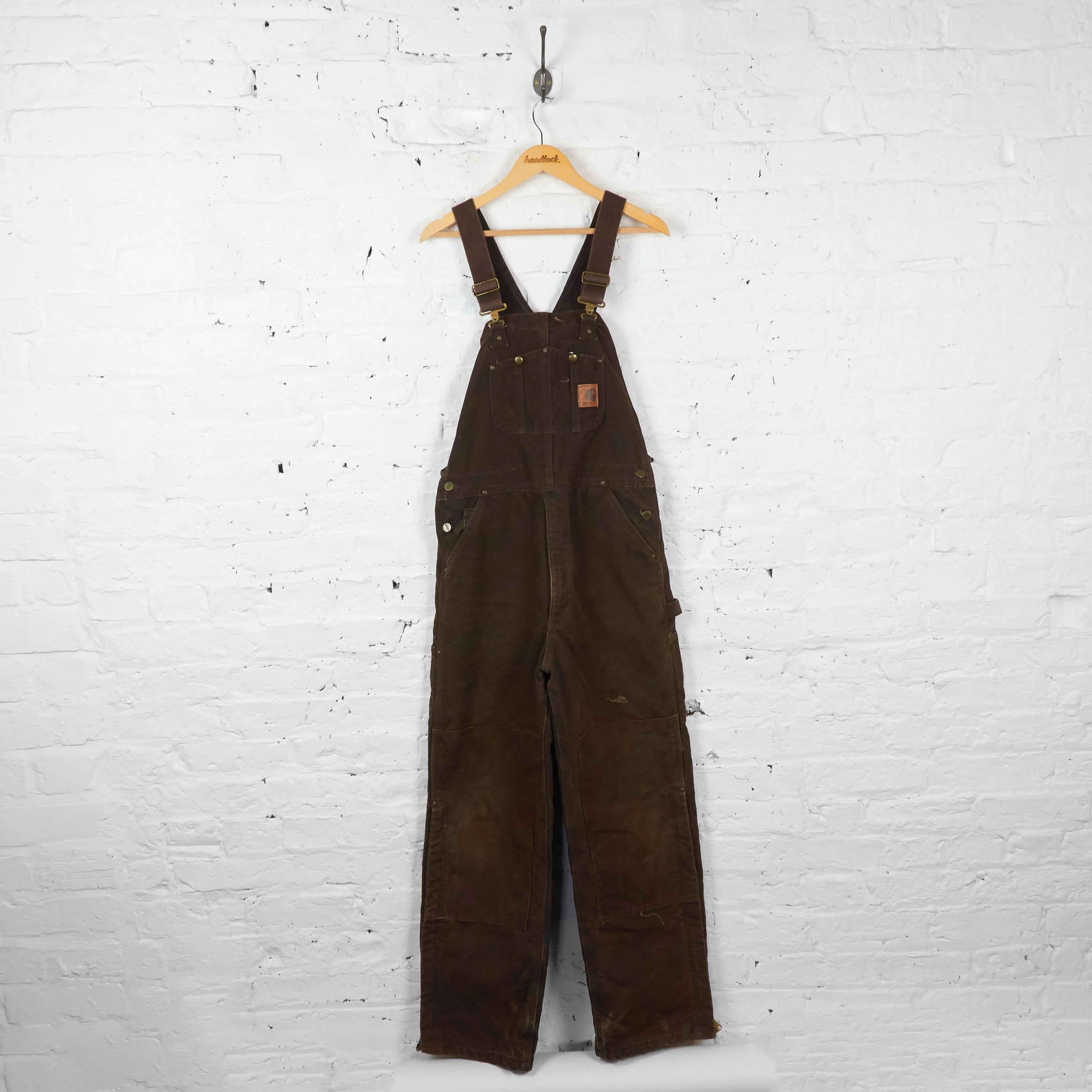 Vintage Carhartt Workwear Dungarees - Brown - L