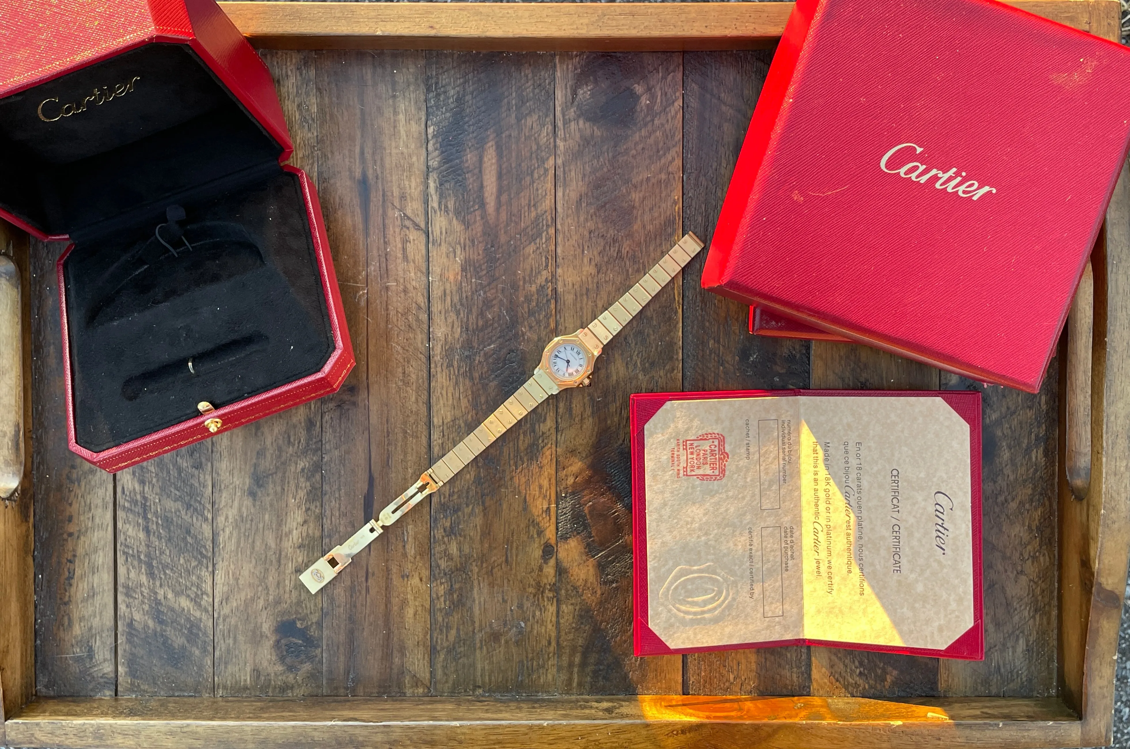 Vintage Cartier Santos 0906 - Box & Papers