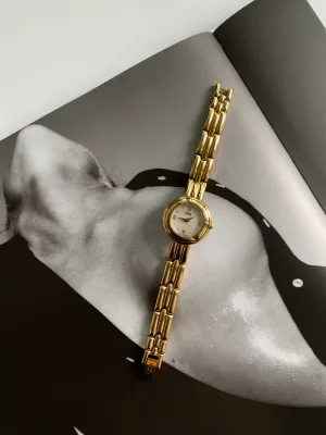 Vintage Circle Mother of Pearl Dial Gold ladies ESQ Watch