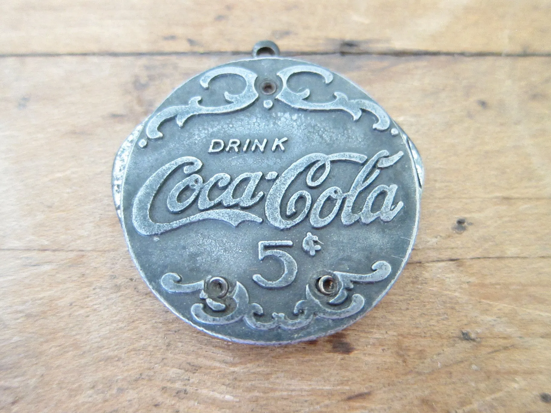 Vintage Coca Cola Advertising Cigar Cutter Pocket Knife