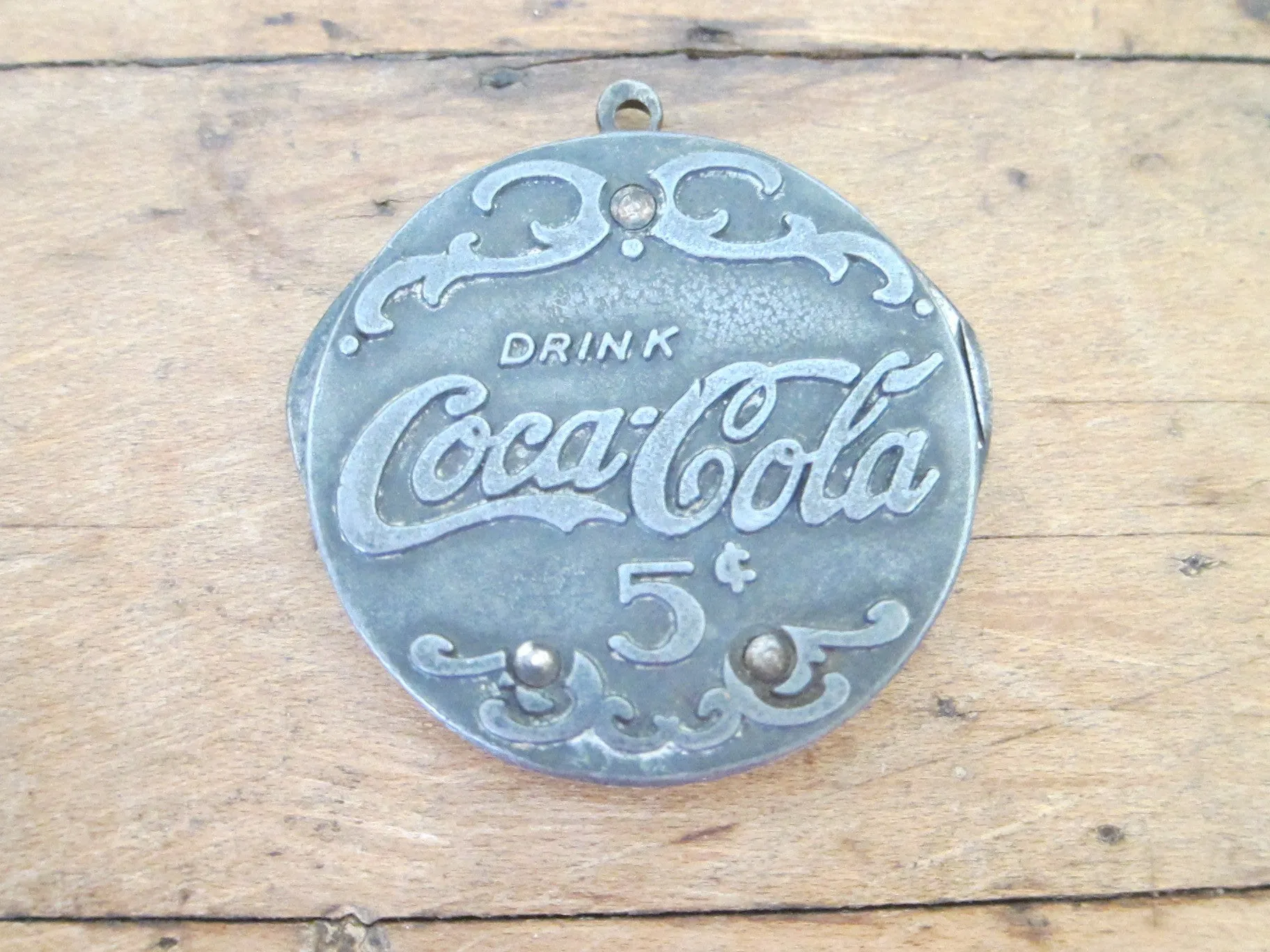 Vintage Coca Cola Advertising Cigar Cutter Pocket Knife
