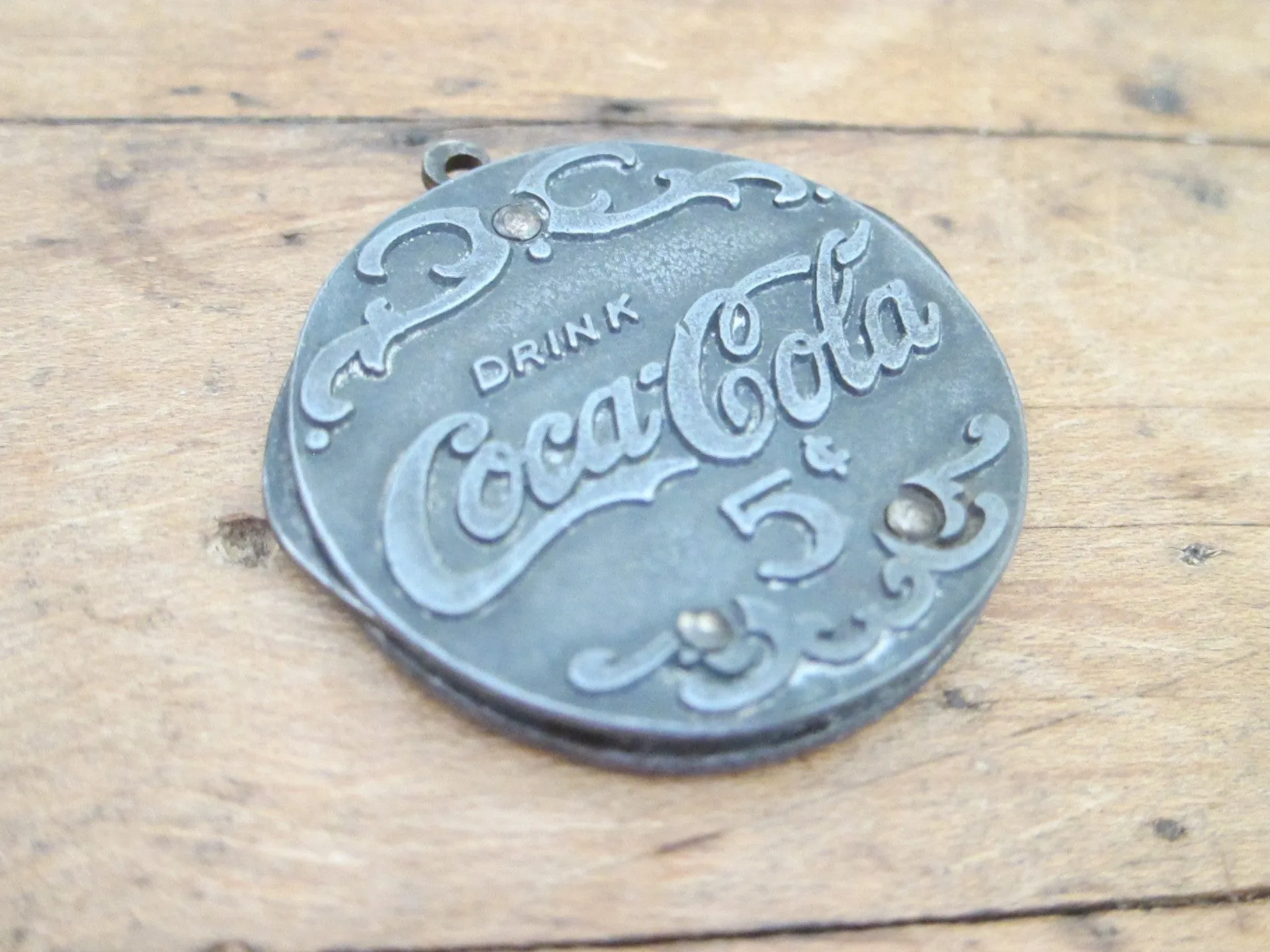 Vintage Coca Cola Advertising Cigar Cutter Pocket Knife