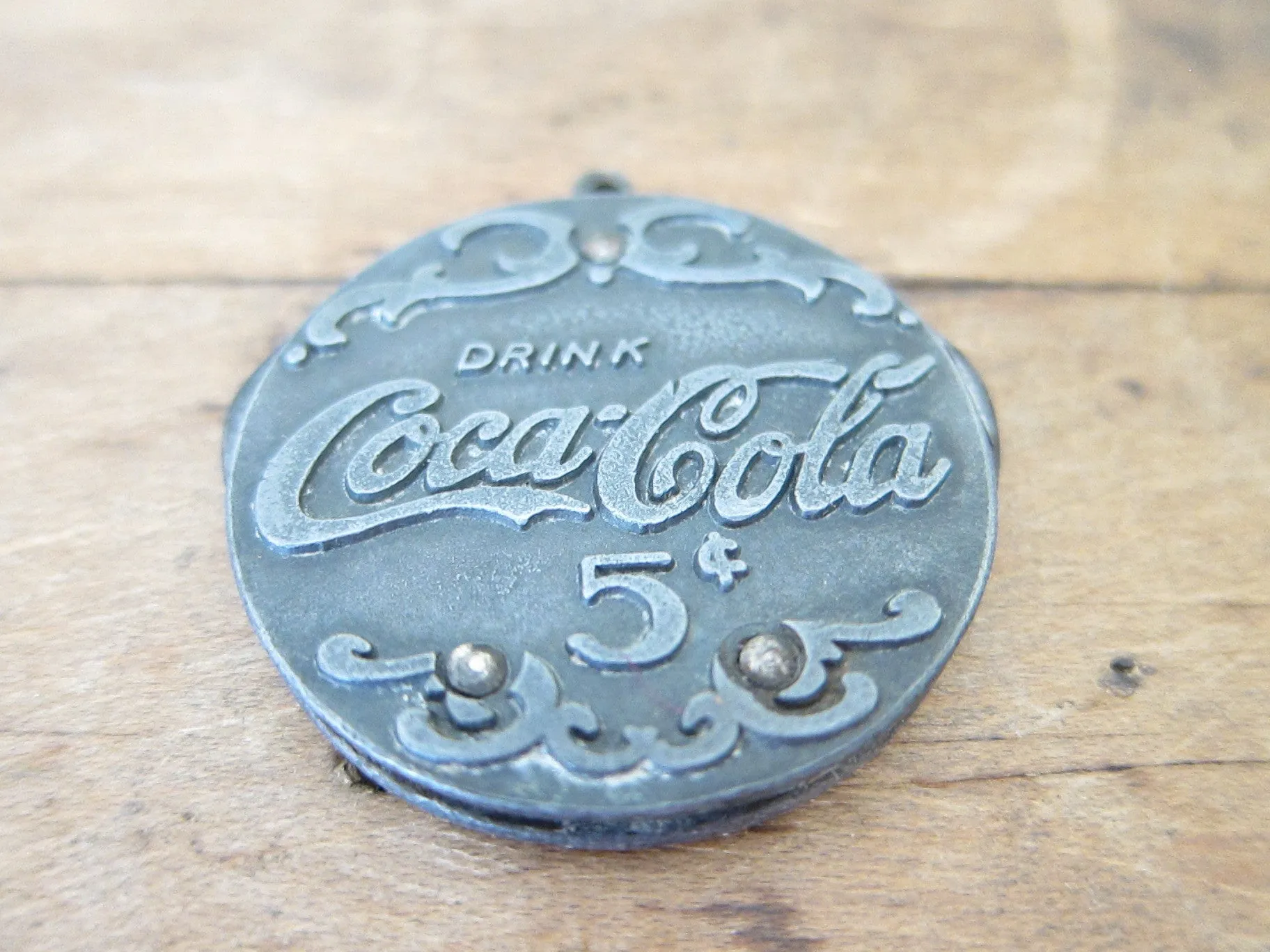 Vintage Coca Cola Advertising Cigar Cutter Pocket Knife