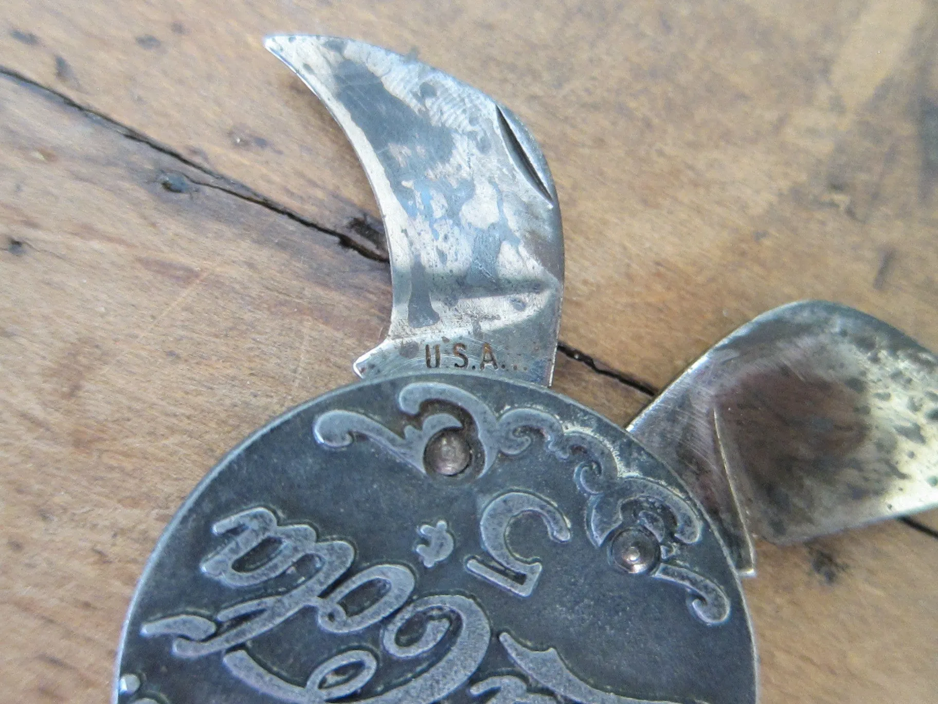 Vintage Coca Cola Advertising Cigar Cutter Pocket Knife