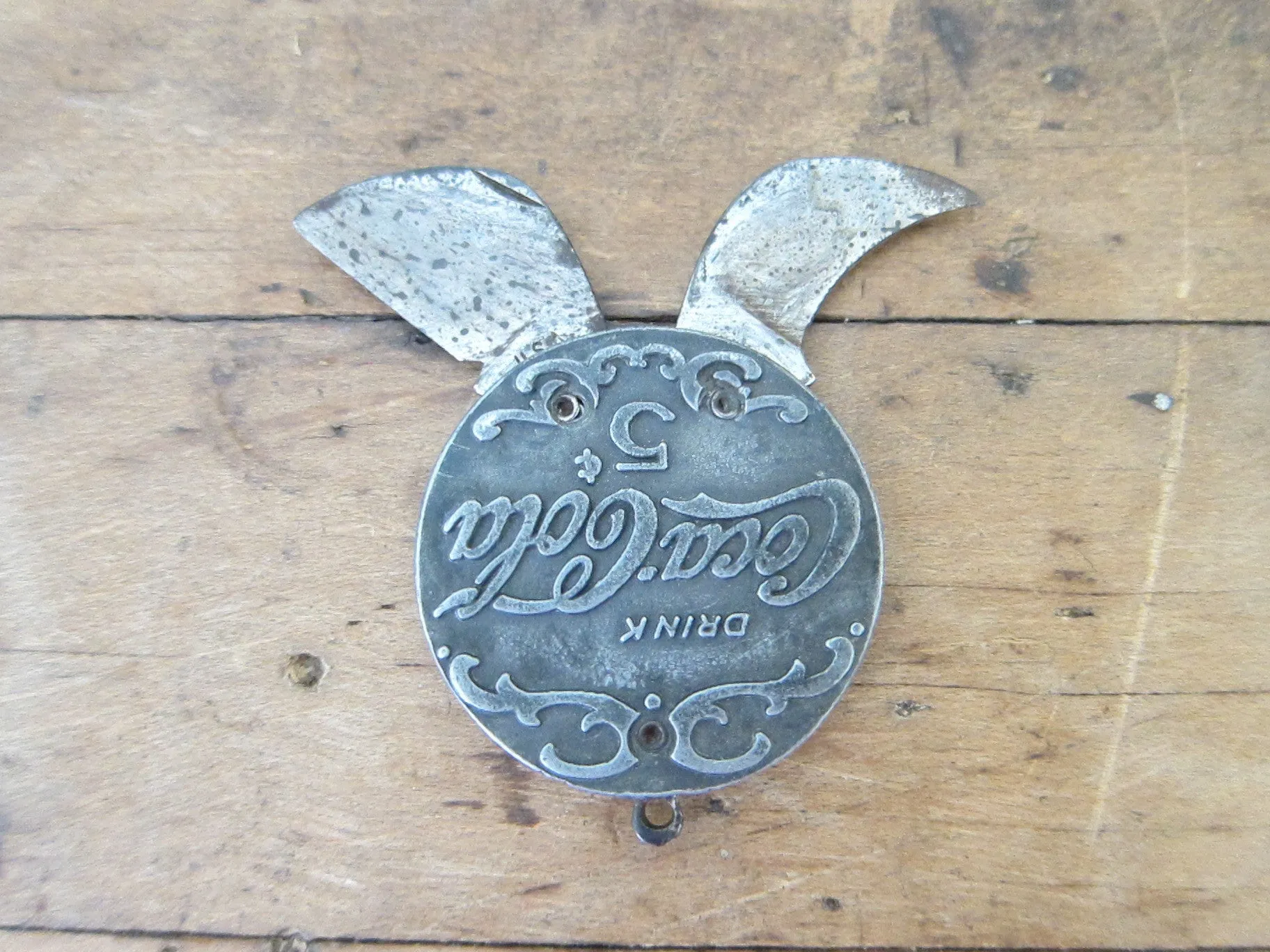 Vintage Coca Cola Advertising Cigar Cutter Pocket Knife