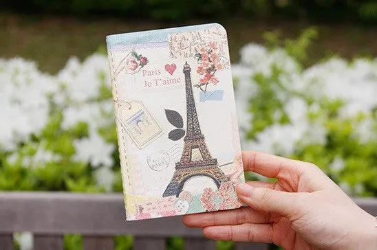 Vintage Collage Stitch Line Note (S) - Paris