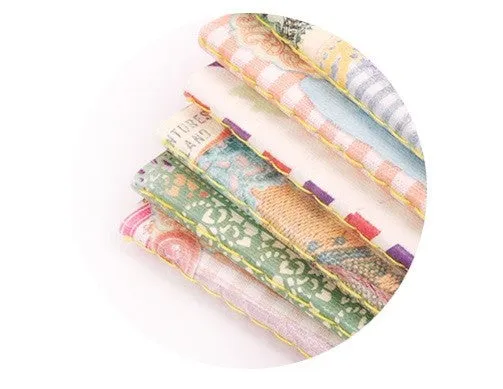 Vintage Collage Stitch Line Note (S) - Paris
