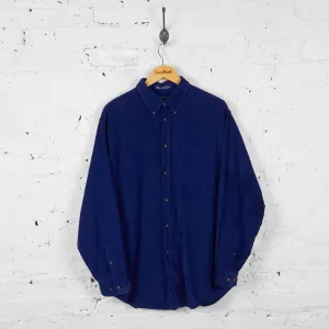 Vintage Corduroy Shirt - Blue - L