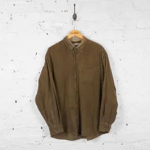 Vintage Corduroy Shirt - Brown - XL
