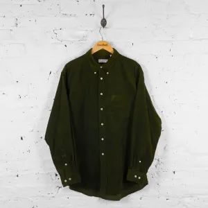 Vintage Corduroy Shirt - Green - L