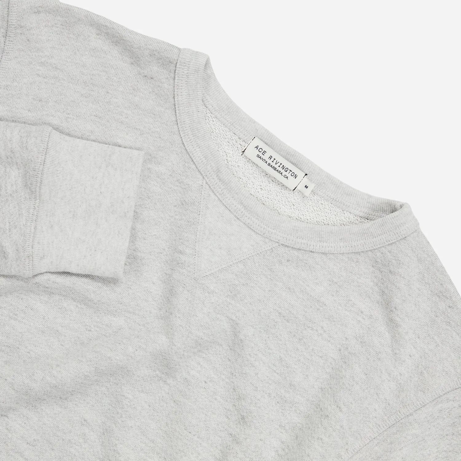 Vintage Crewneck Sweatshirt - Triblend Terry - Grey Heather