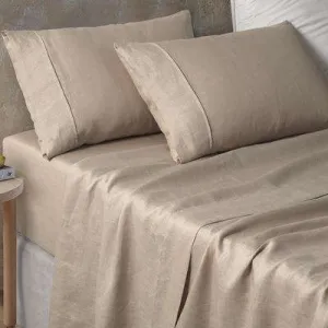 Vintage Design Natural Hemp Sheet Set