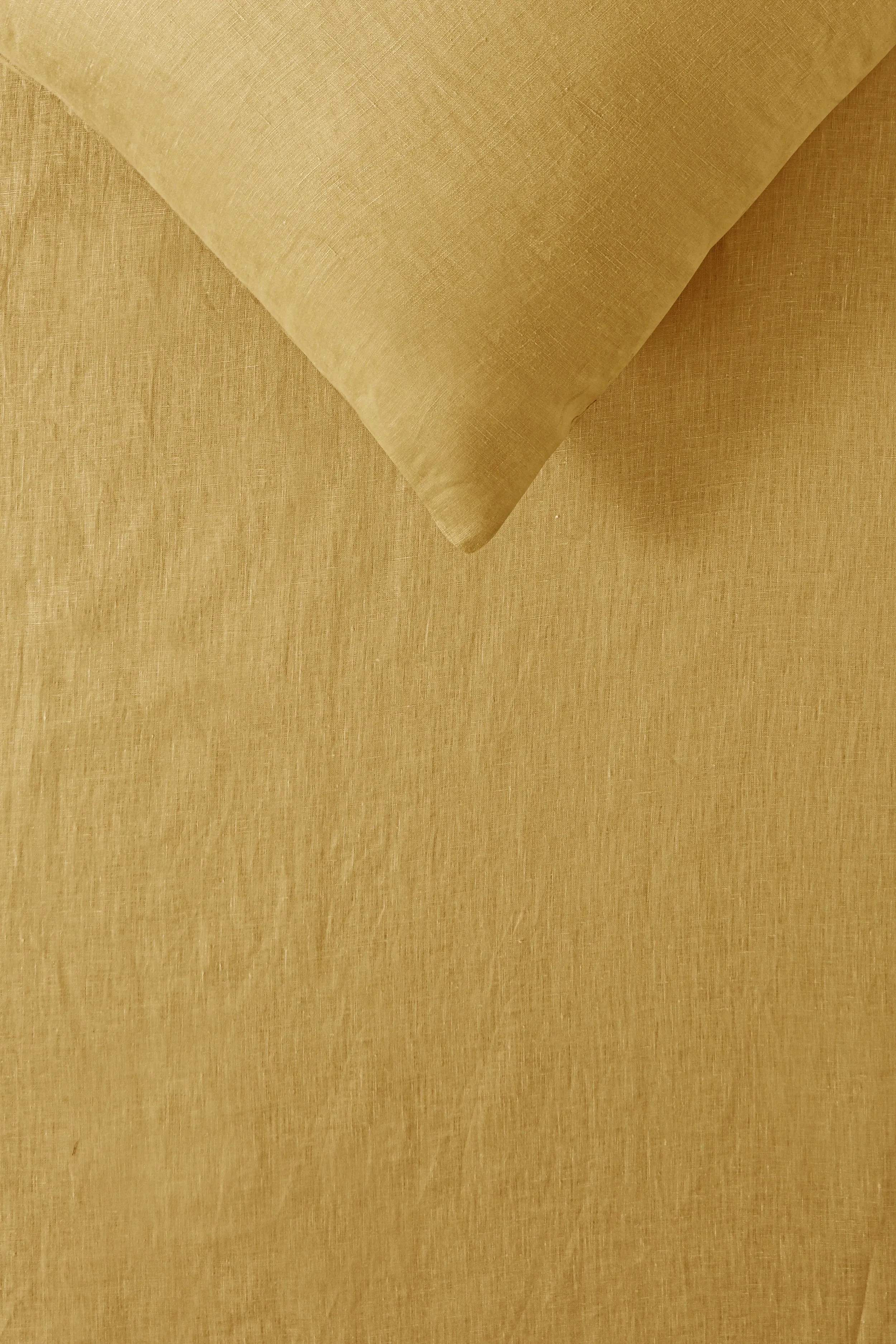 Vintage Design Orchre French 100% Linen Sheet Set