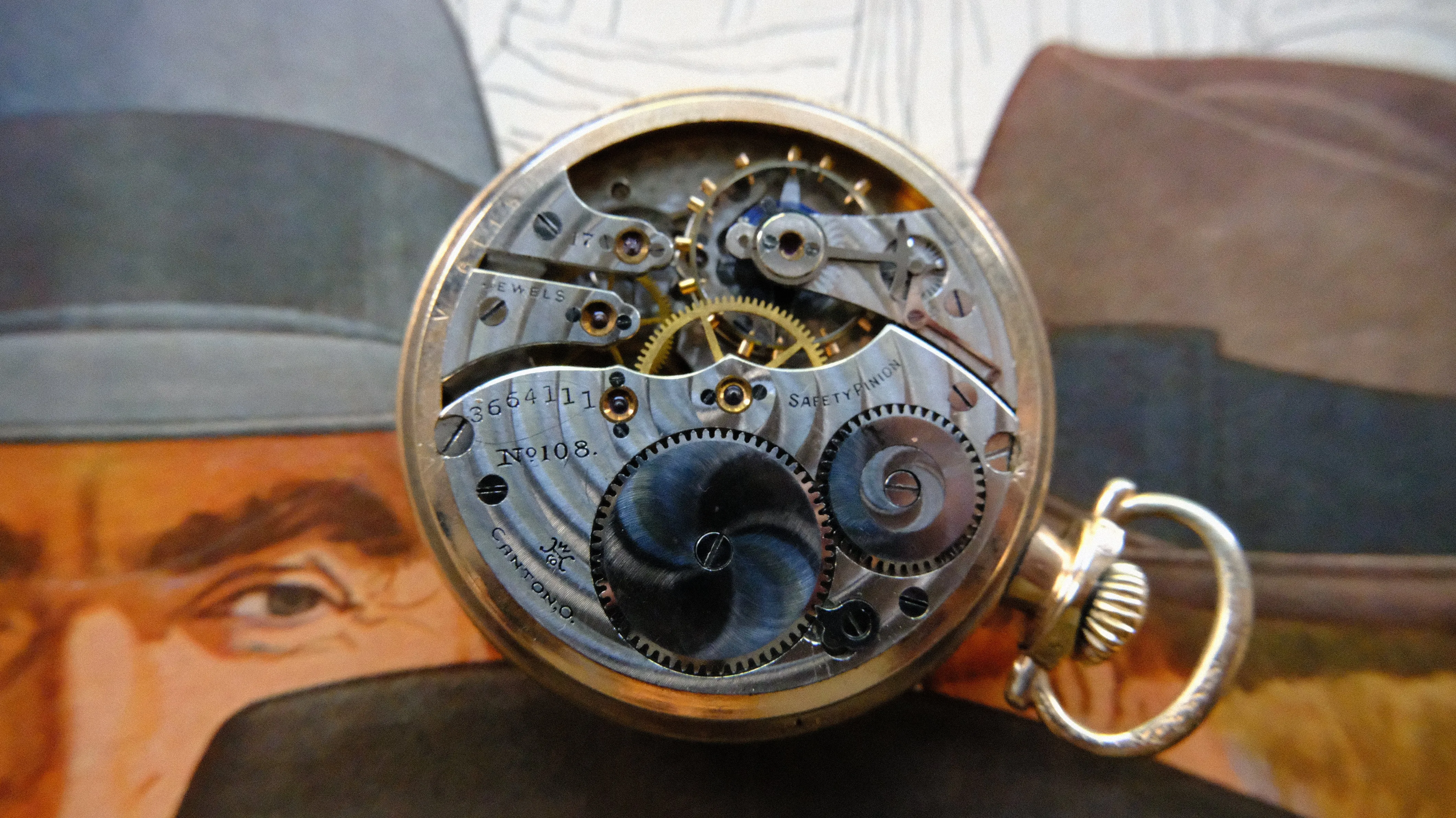 Vintage Dueber Hampden Pocket Watch 1917