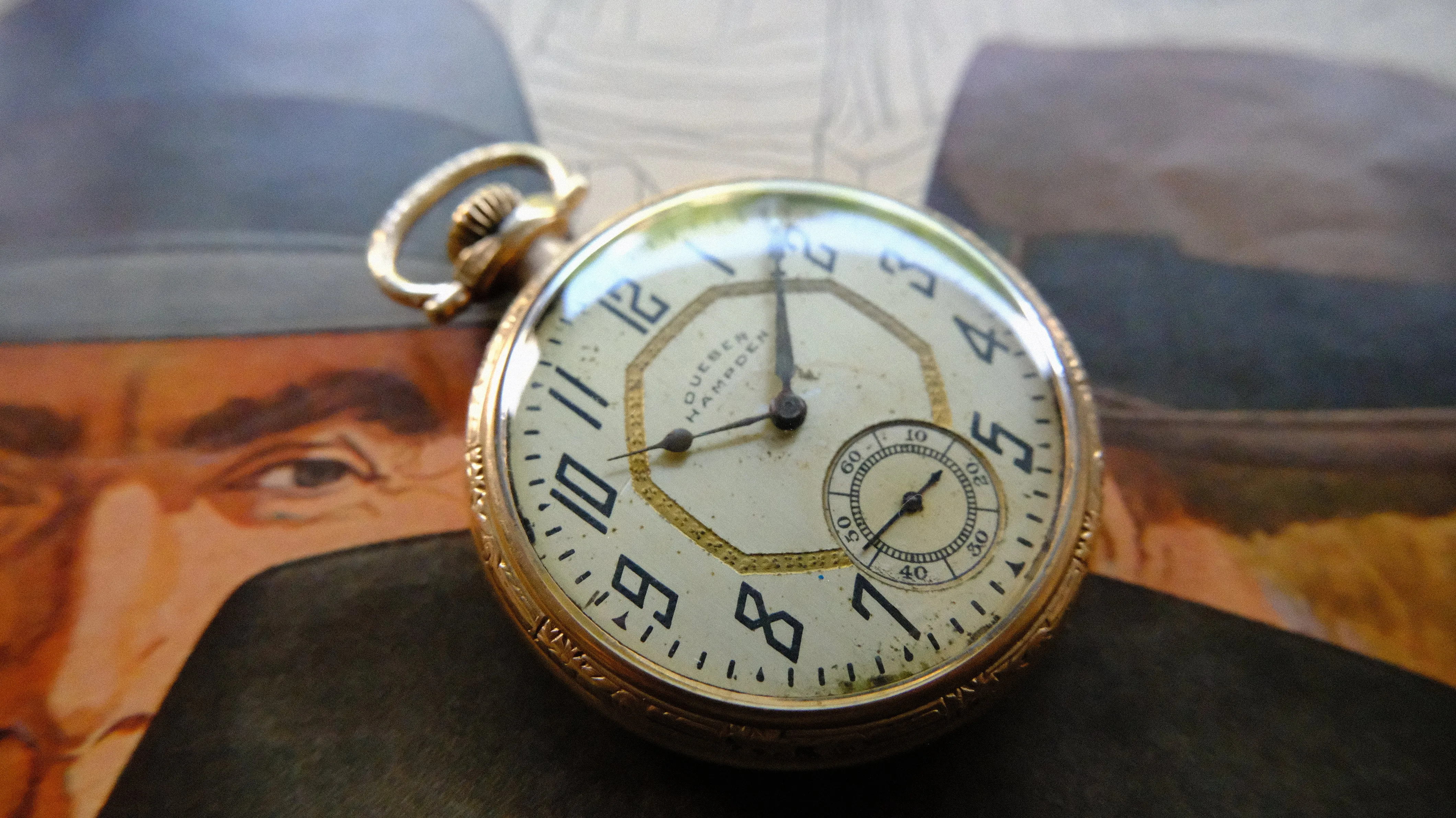 Vintage Dueber Hampden Pocket Watch 1917