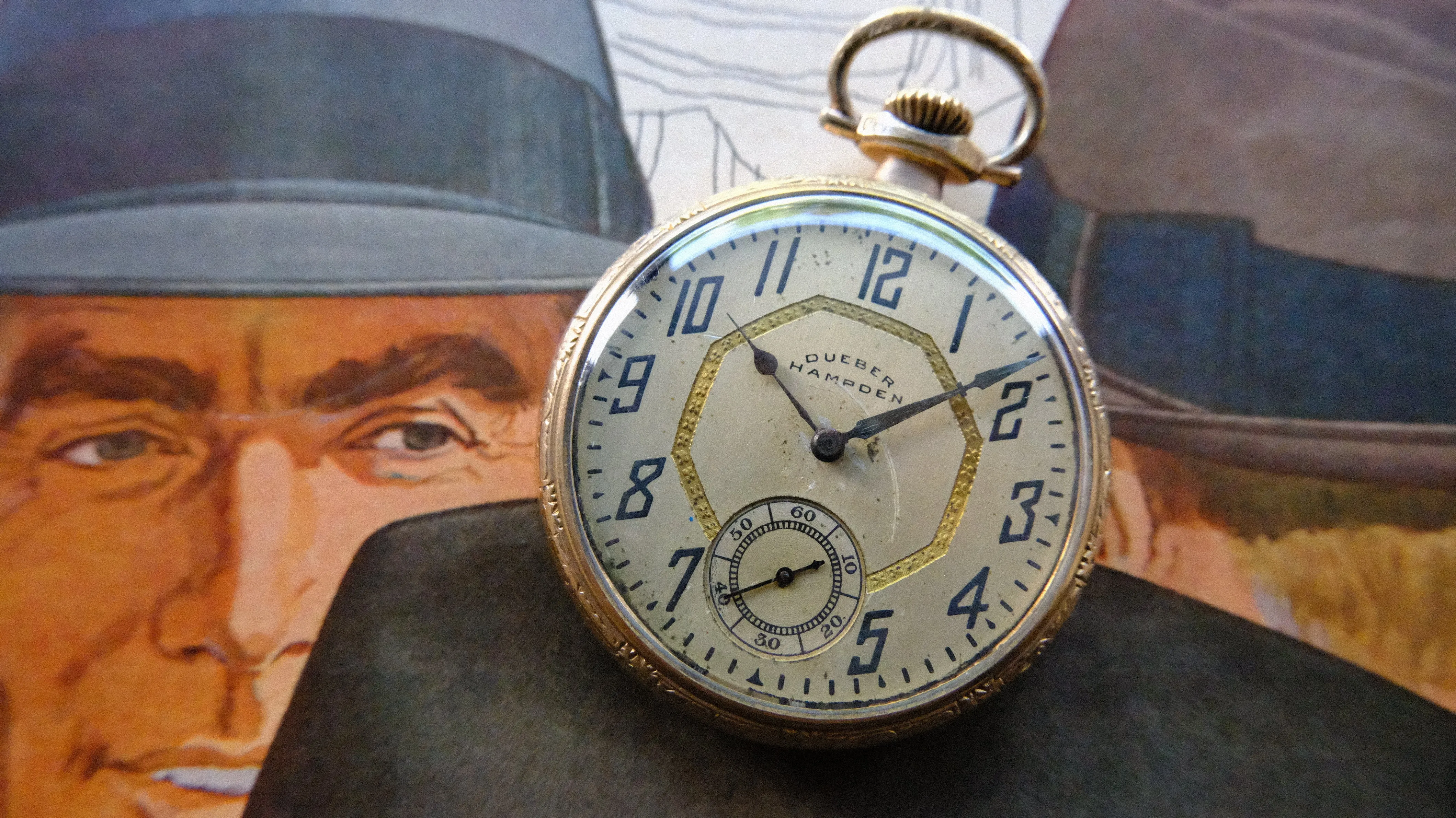 Vintage Dueber Hampden Pocket Watch 1917