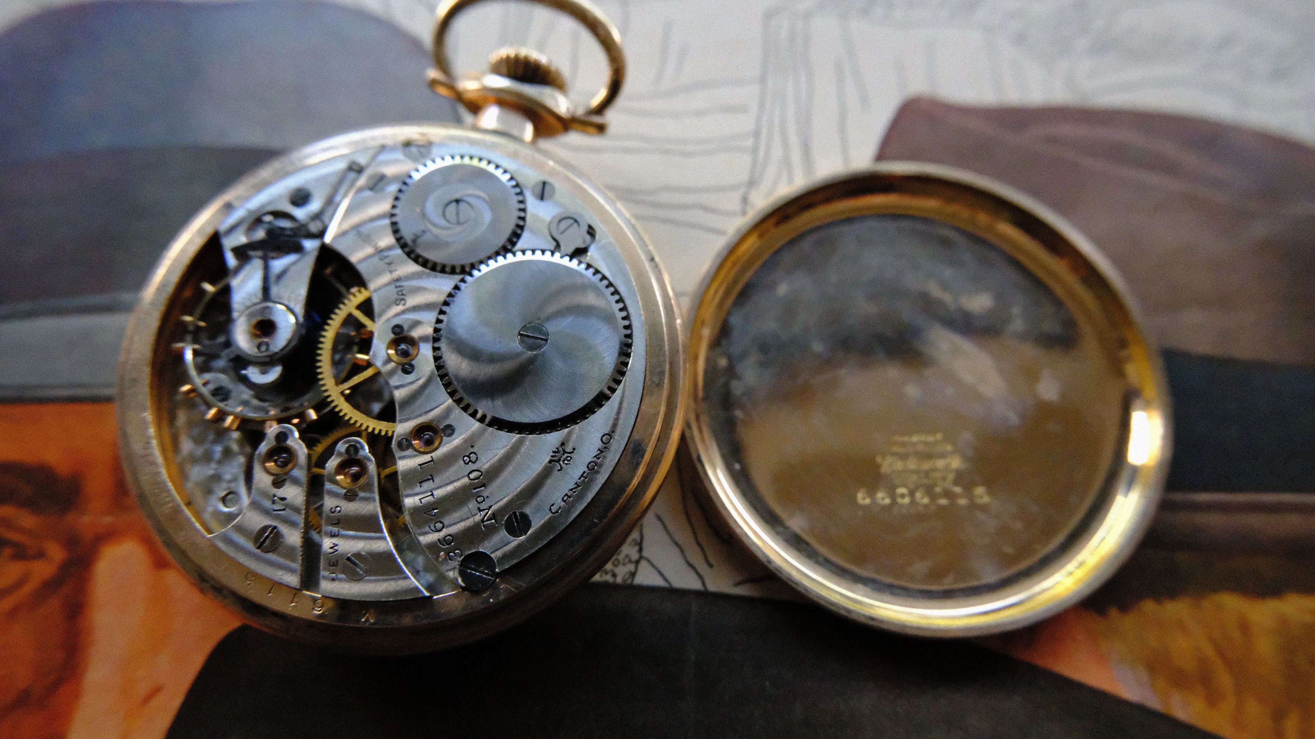 Vintage Dueber Hampden Pocket Watch 1917