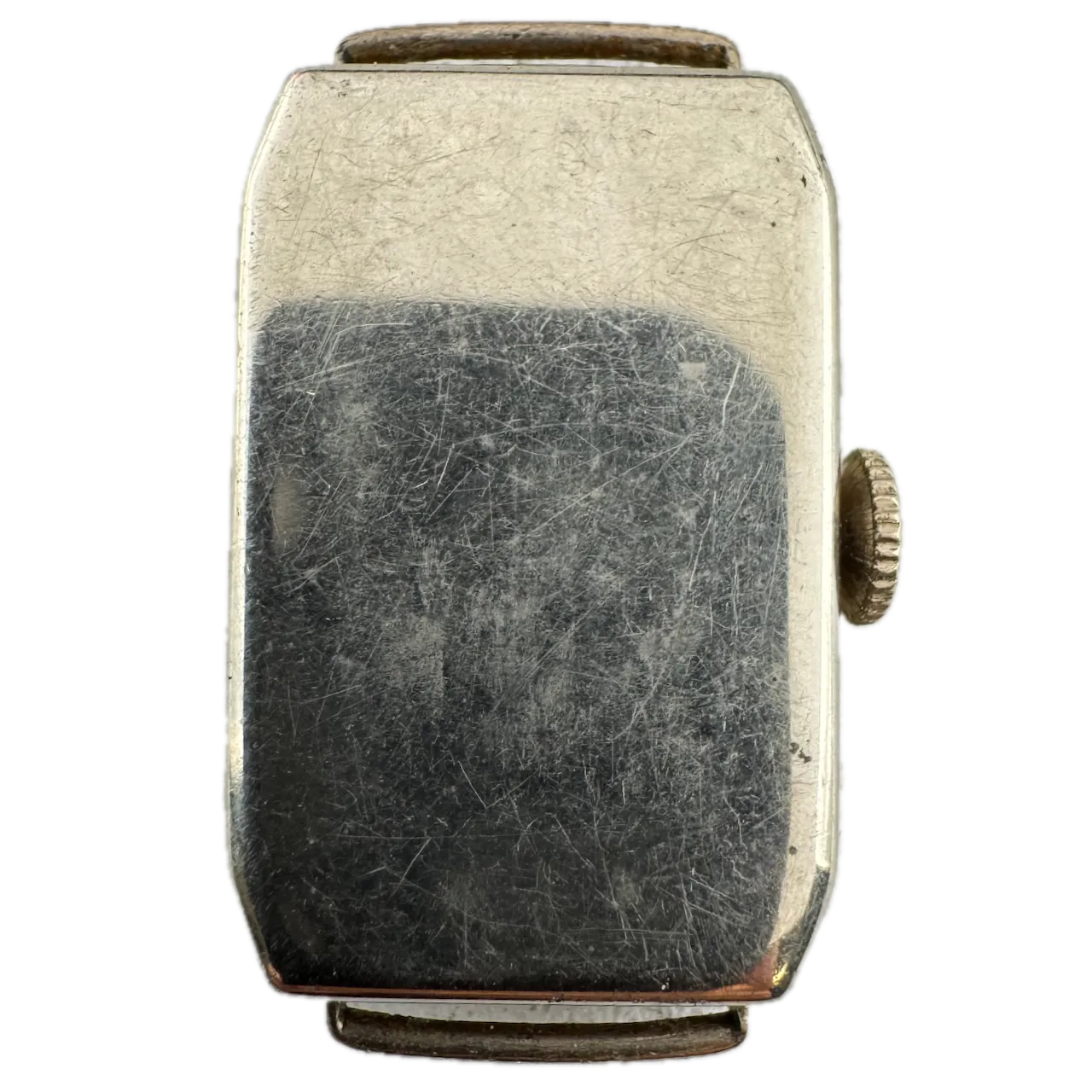 Vintage Elgin Art Deco Wire Lug Men's Mechanical Wristwatch 484 14k White GF