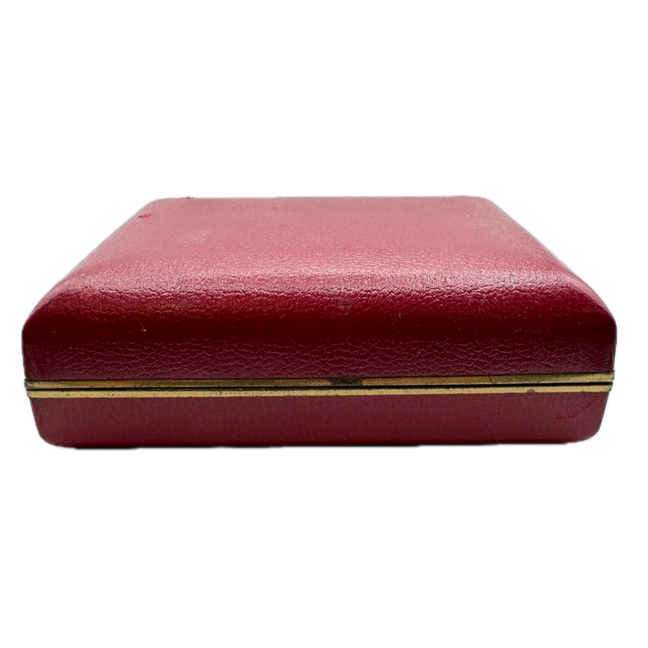 Vintage Elgin Floating Display Men's Wristwatch Box Felt & Leatherw/ Papers