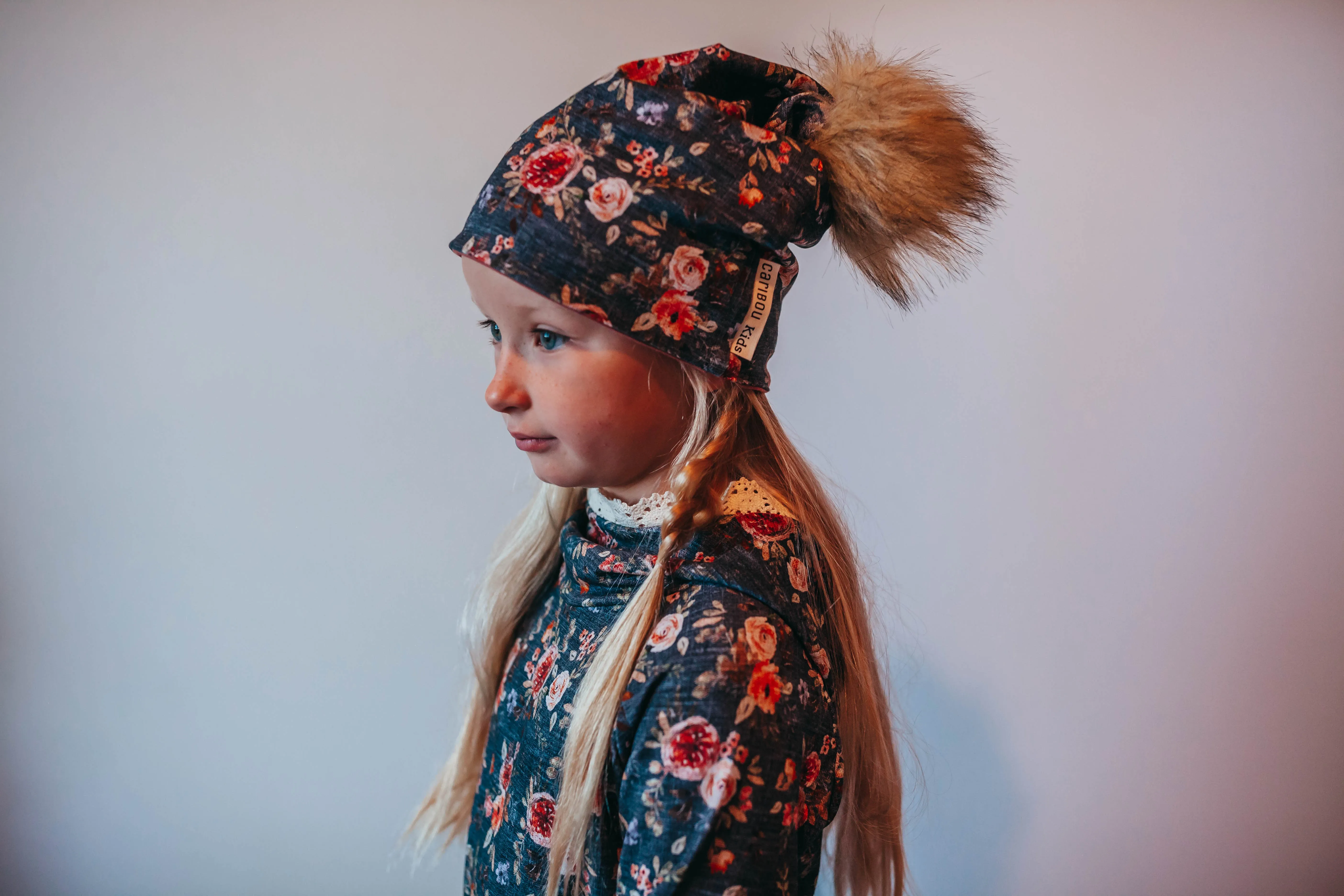 Vintage Floral Bamboo Grow-With-Me Hoodie