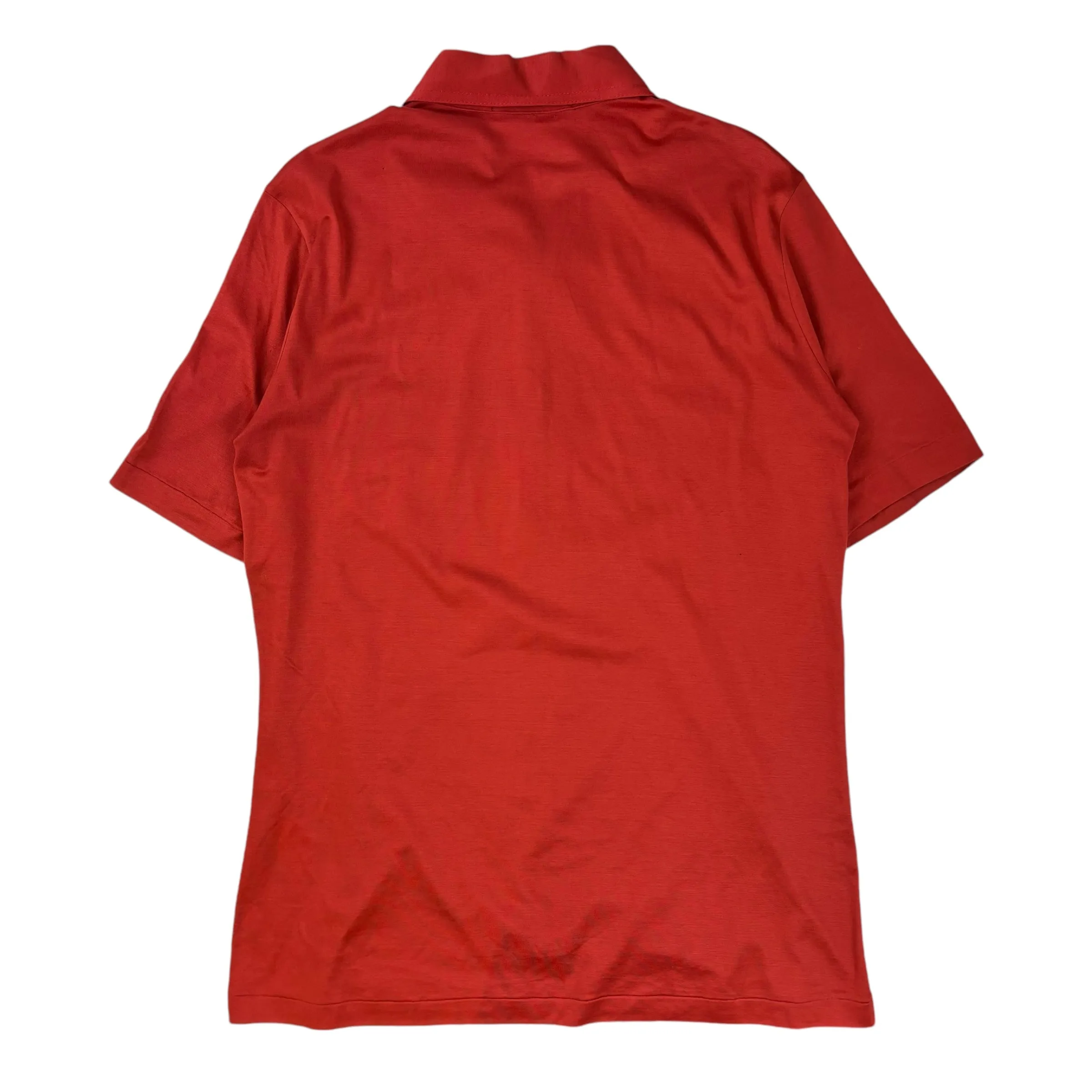 Vintage Givenchy Gentleman Half-Zip Pocket T-Shirt Orange