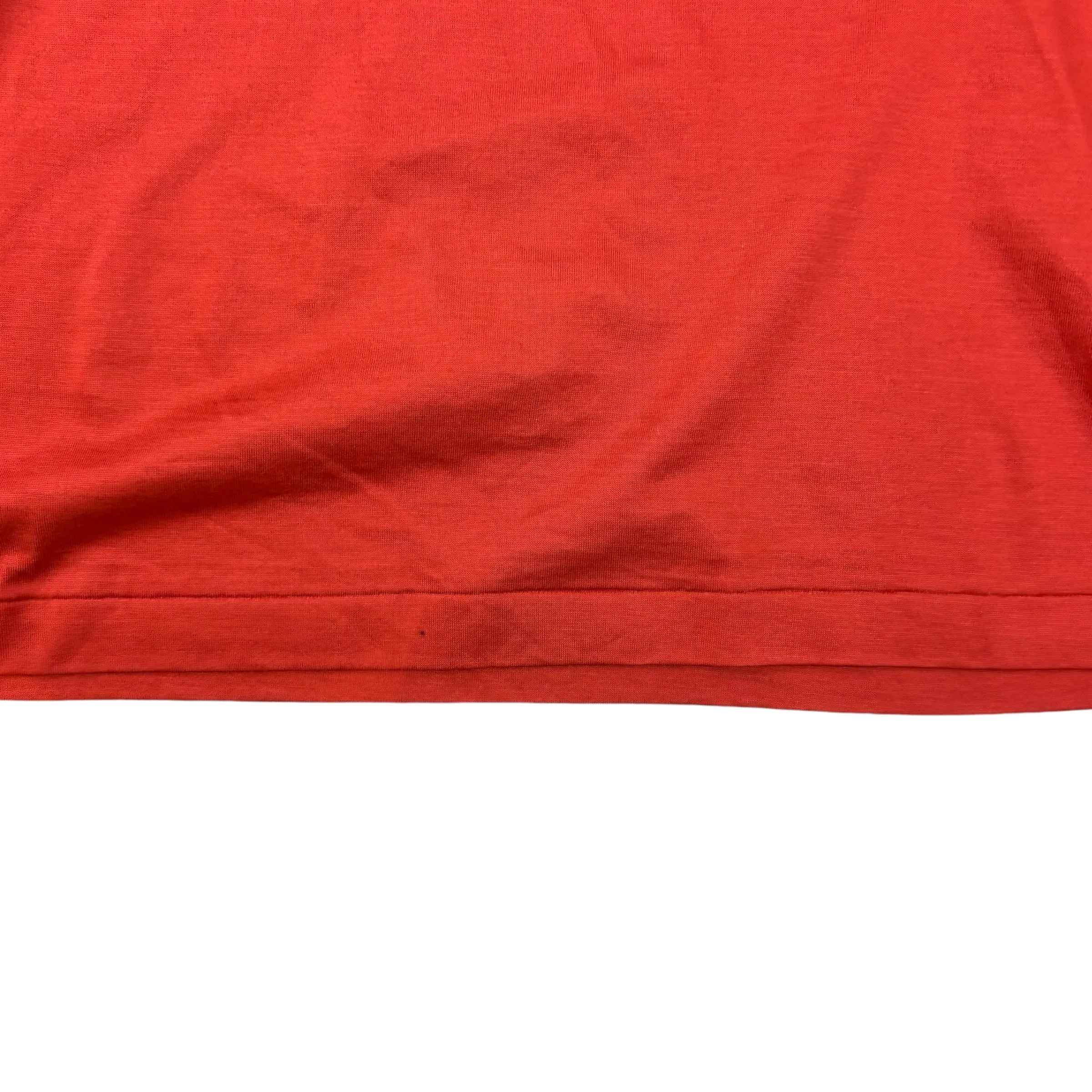 Vintage Givenchy Gentleman Half-Zip Pocket T-Shirt Orange