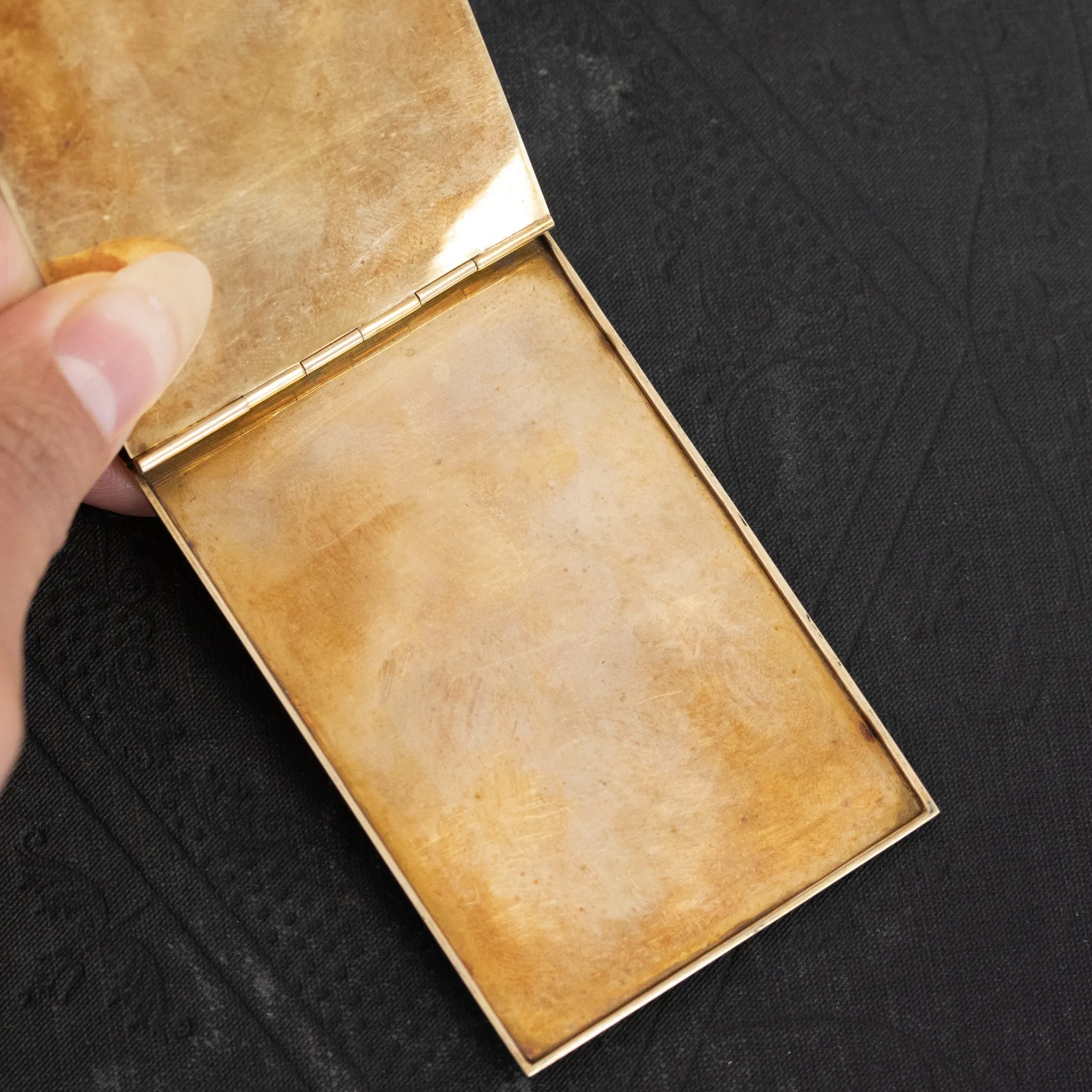 Vintage Gold Note Holder by Cartier