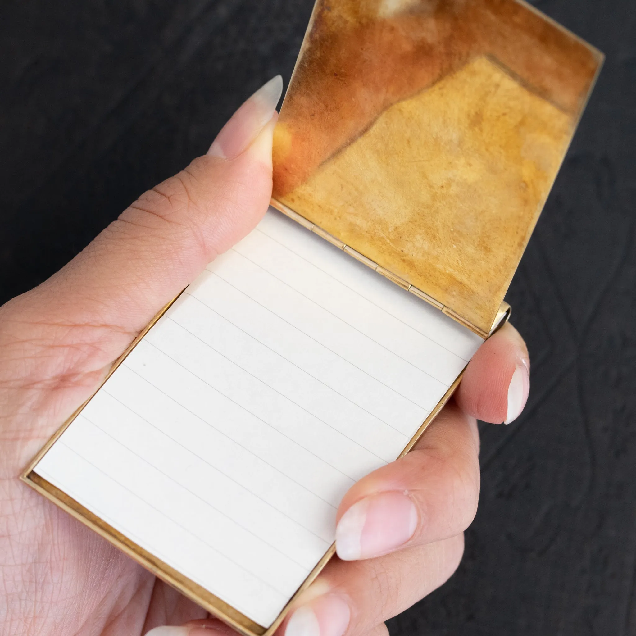 Vintage Gold Note Holder by Cartier