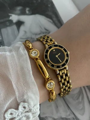 Vintage Gold Seiko Ladies Watch with roman numerals