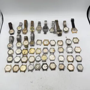 Vintage Gruen, Elgin, Waltham, etc. Lot of 50 Men's Mechanical Wristwatch 3