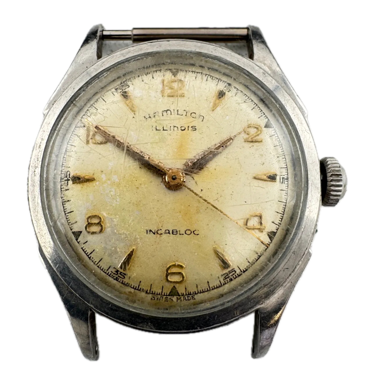 Vintage Hamilton 9514 Illinois Men's Mechanical Wristwatch 1080 Swiss Steel