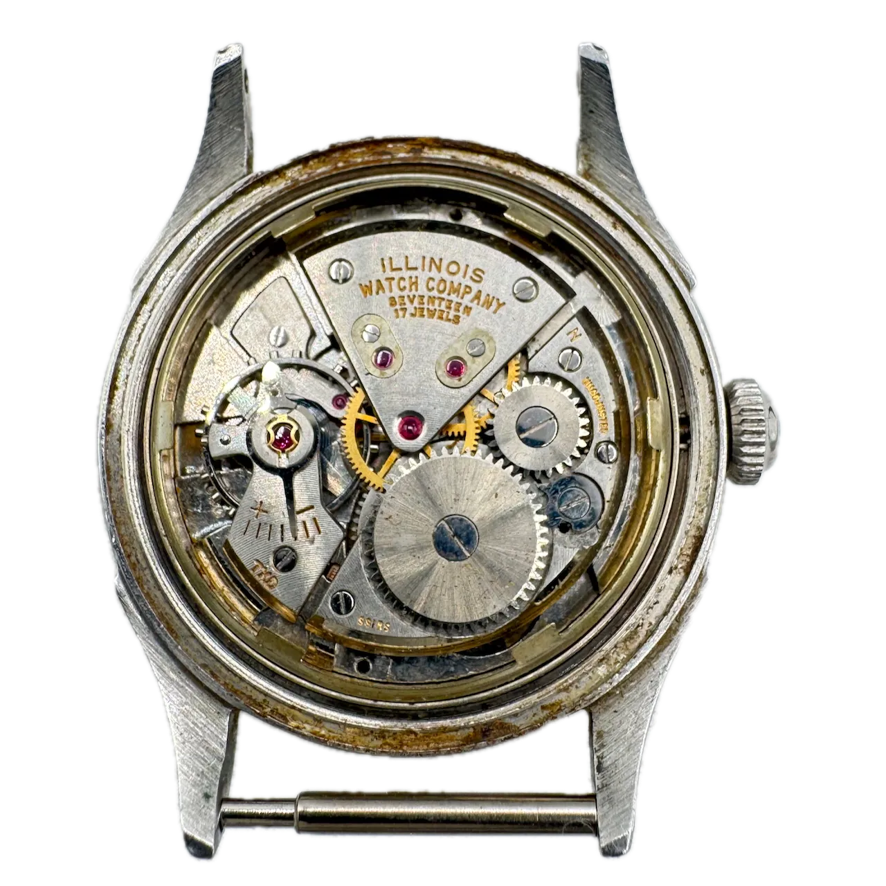 Vintage Hamilton 9514 Illinois Men's Mechanical Wristwatch 1080 Swiss Steel