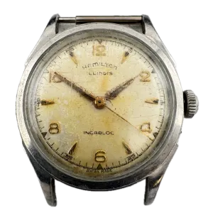 Vintage Hamilton 9514 Illinois Men's Mechanical Wristwatch 1080 Swiss Steel