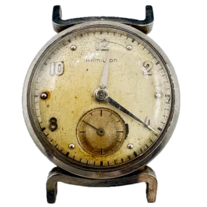 Vintage Hamilton Clinton 17 Jewel Men's Mechanical Wristwatch 747 USA Steel
