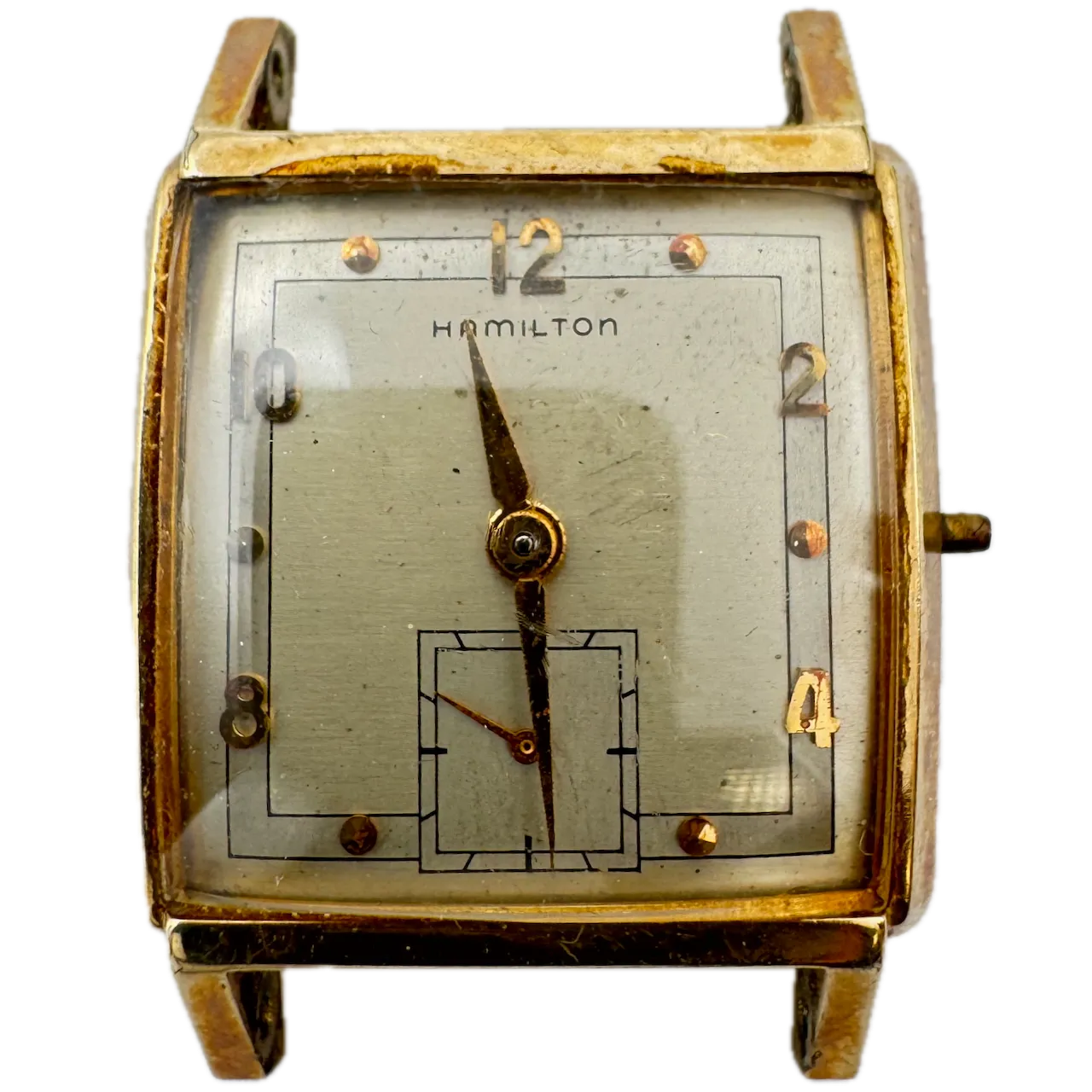 Vintage Hamilton Gary Men's Mechanical Wristwatch 747 USA 10k Gold Filled