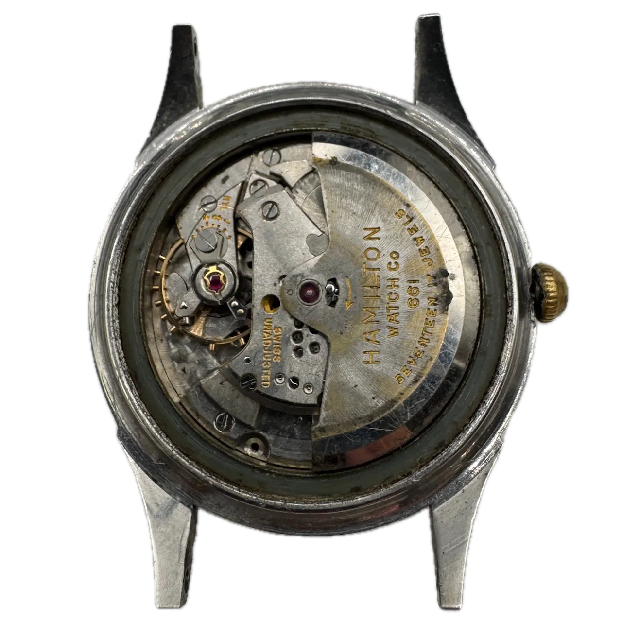 Vintage Hamilton K-505 Men's Automatic Wristwatch 661 Swiss Made Steel