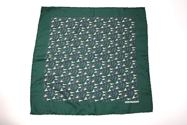 Vintage HERMES Dove Print Pocket Scarf