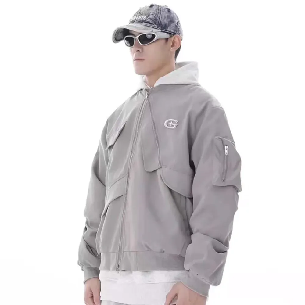 Vintage Irregular Pocket Jacket