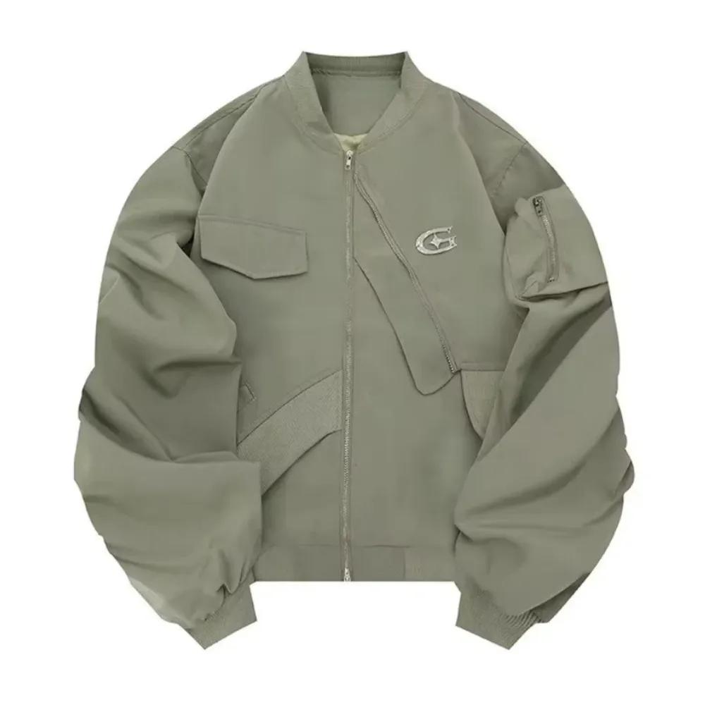 Vintage Irregular Pocket Jacket