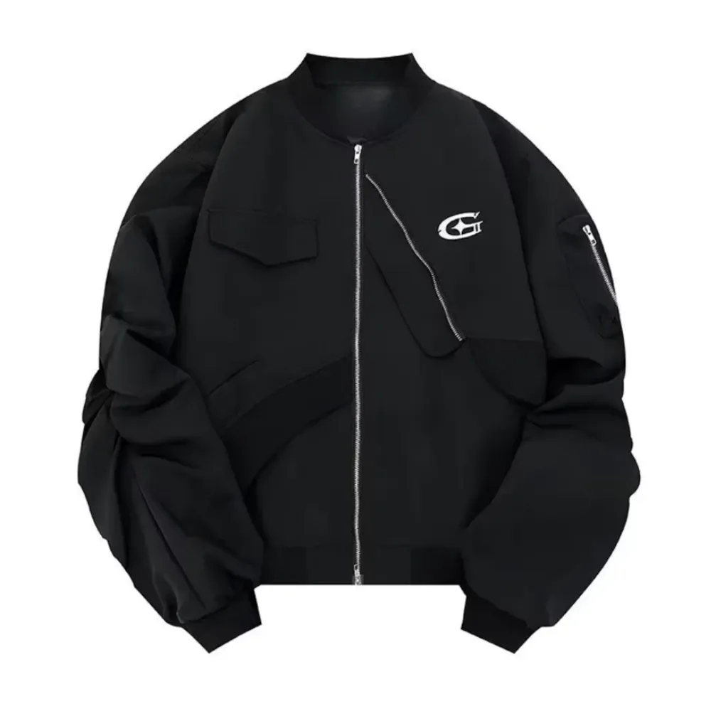 Vintage Irregular Pocket Jacket