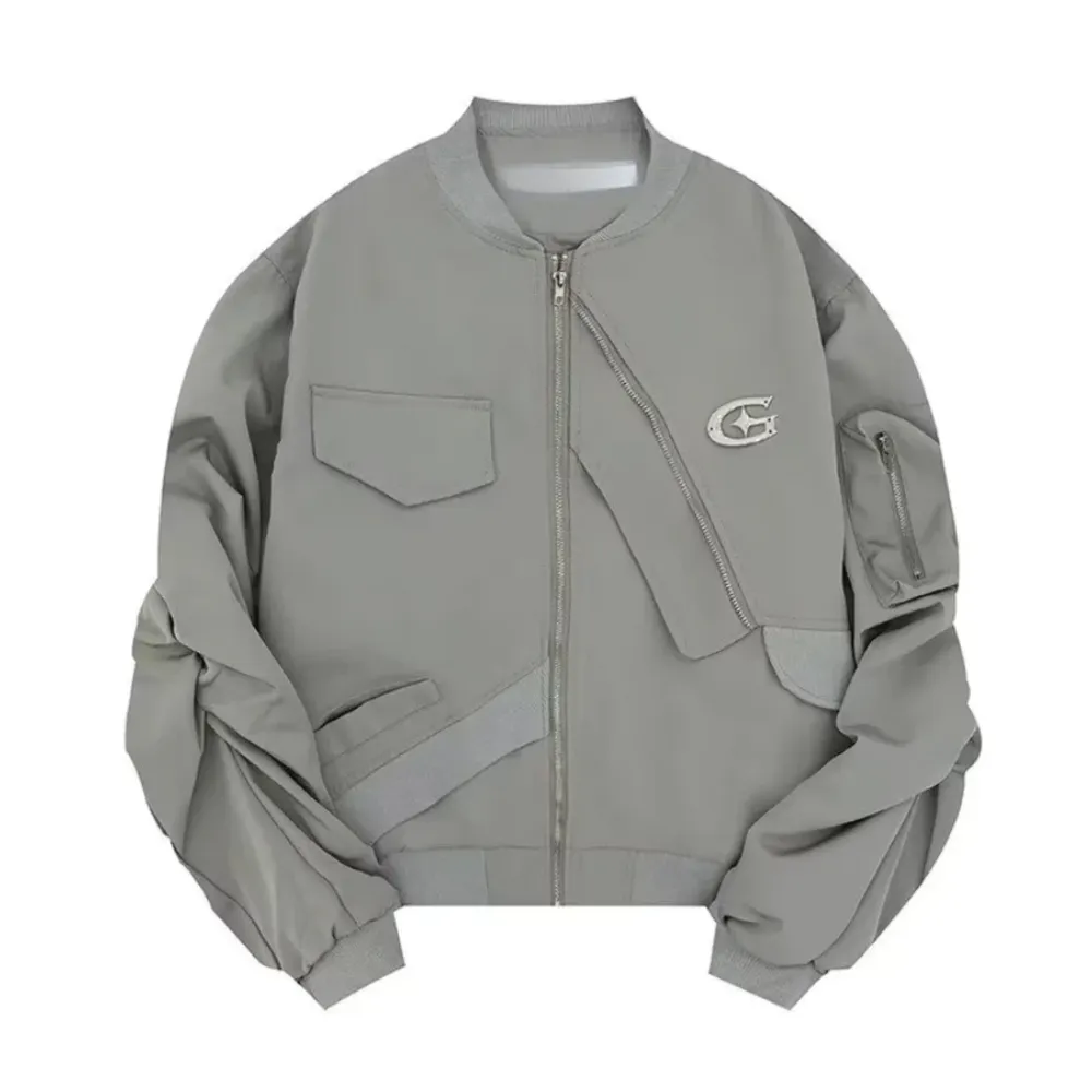 Vintage Irregular Pocket Jacket