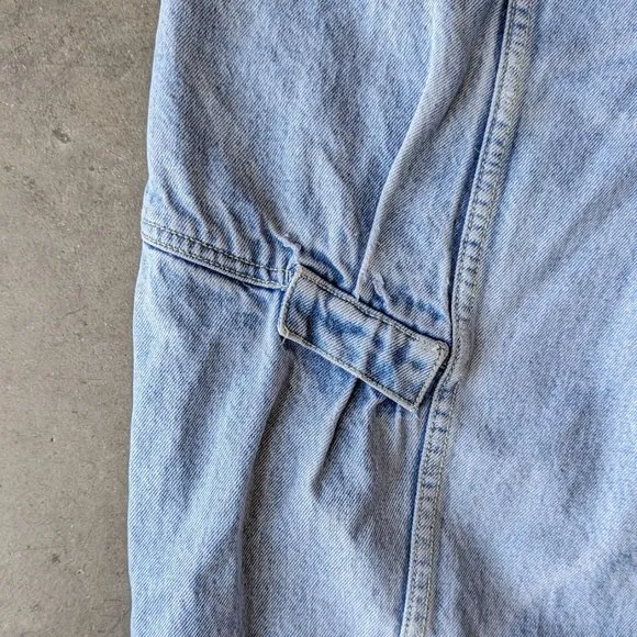 Vintage Jag Light Blue Denim Front Seam High Rise Tapered Leg Jeans
