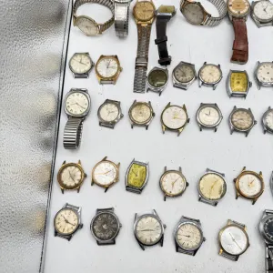 Vintage Junghans, Helbros, Timex, etc. Lot of 50 Men's Mechanical Wristwatch 8