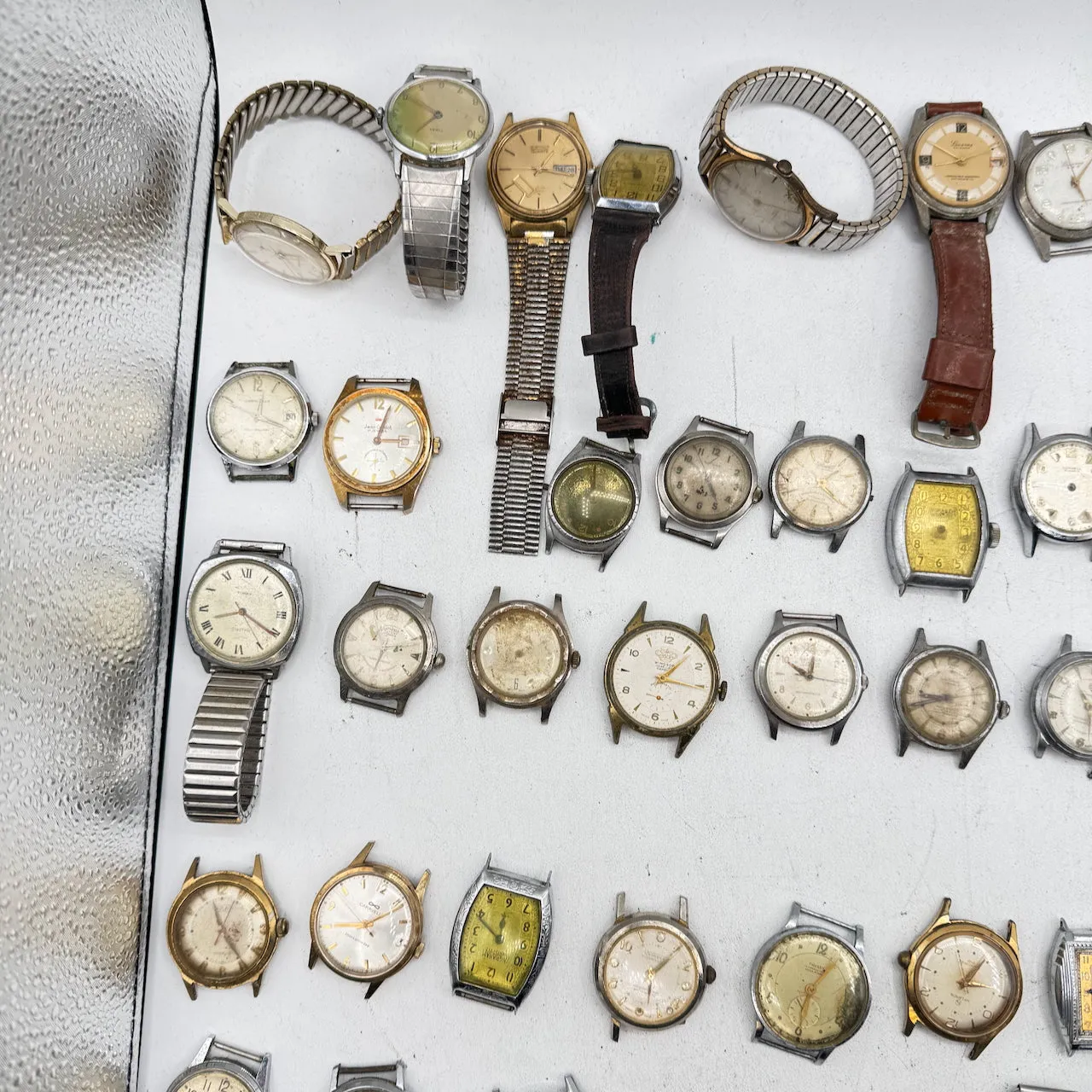 Vintage Junghans, Helbros, Timex, etc. Lot of 50 Men's Mechanical Wristwatch 8